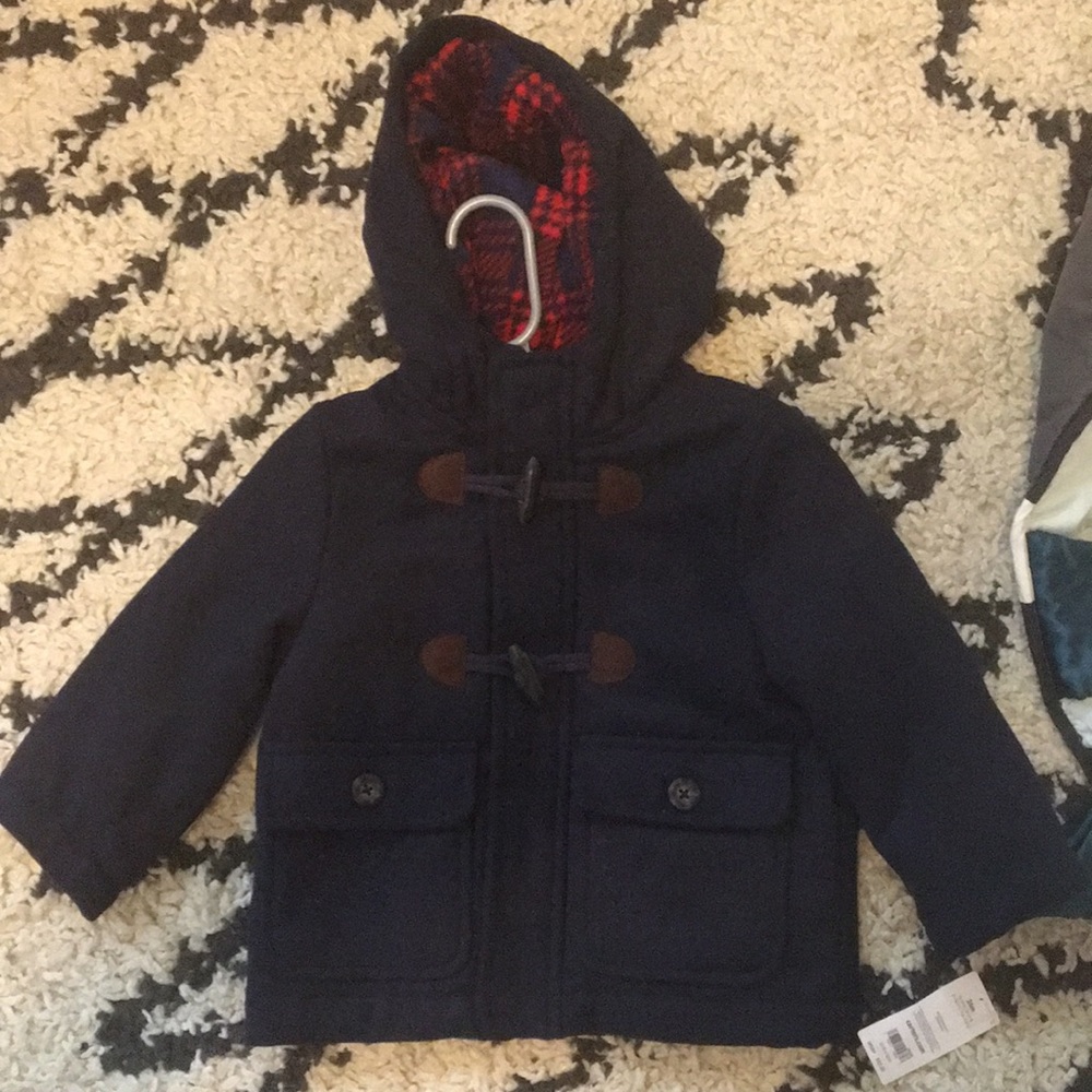 Carter’s Navy 24M toddler insulated hooded coat. NWT